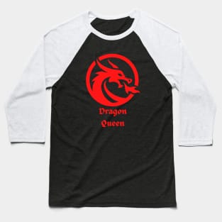 Dragon queen - funky logo Baseball T-Shirt